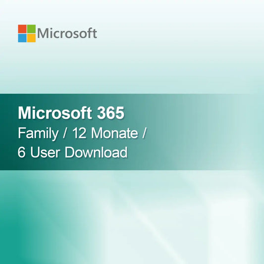 Microsoft 365 Family / 12 Monate / 6 User Download